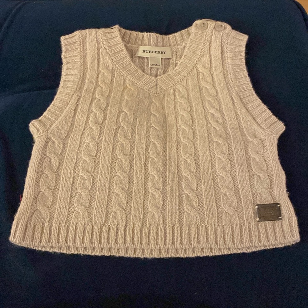 Burberry baby vest size 6M